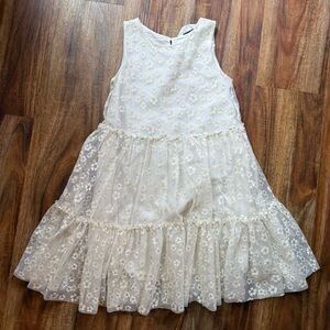 H&M Elegant White Floral Kids Dress